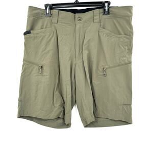 Beyond‎ Size Large Cargo Shorts Zipper Pockets Casual Hiking Outdoors Relaxed